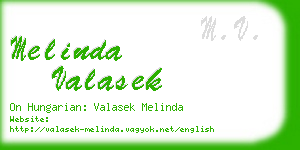 melinda valasek business card